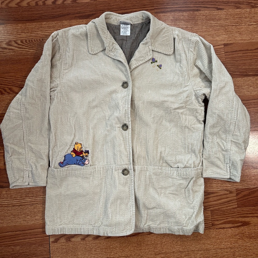 Vintage Disney Beige Blazer with Character Patch
